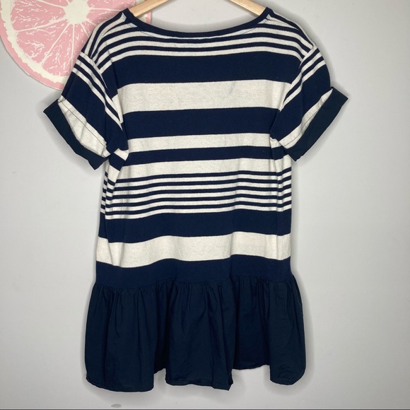 Vineyard vines striped ruffle shirt dress medium - Picture 6 of 7